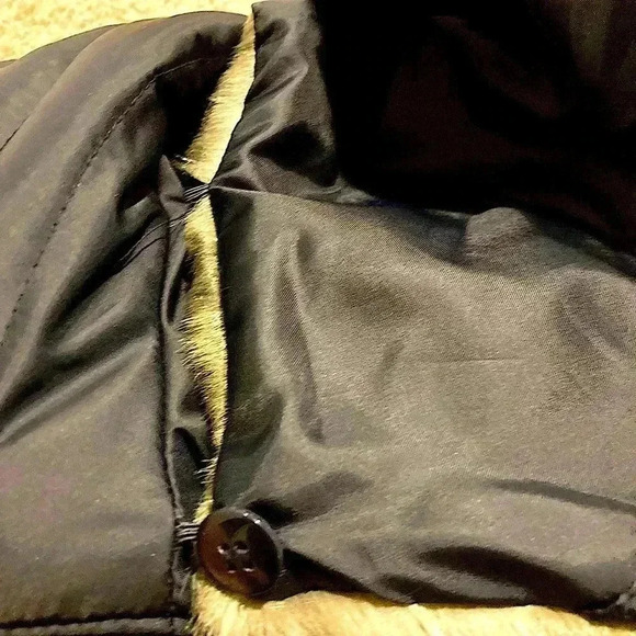 Apt. 9 Women’s Long Coat Puffer Jacket W/ Faux Fur trim Navy Sz. XS - Picture 7 of 8